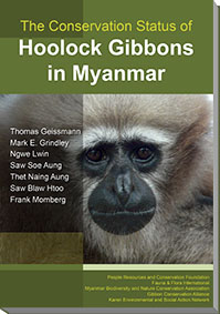Cover "The conservation status of hoolock gibbons in Myanmar